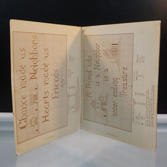 Neighbors By Harriette Tew Counted Cross Stitch Patterns Vintage 1985 Leaflet - Picture 3 of 6